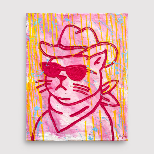 "Cowboy Kitty" Art Print 🐱