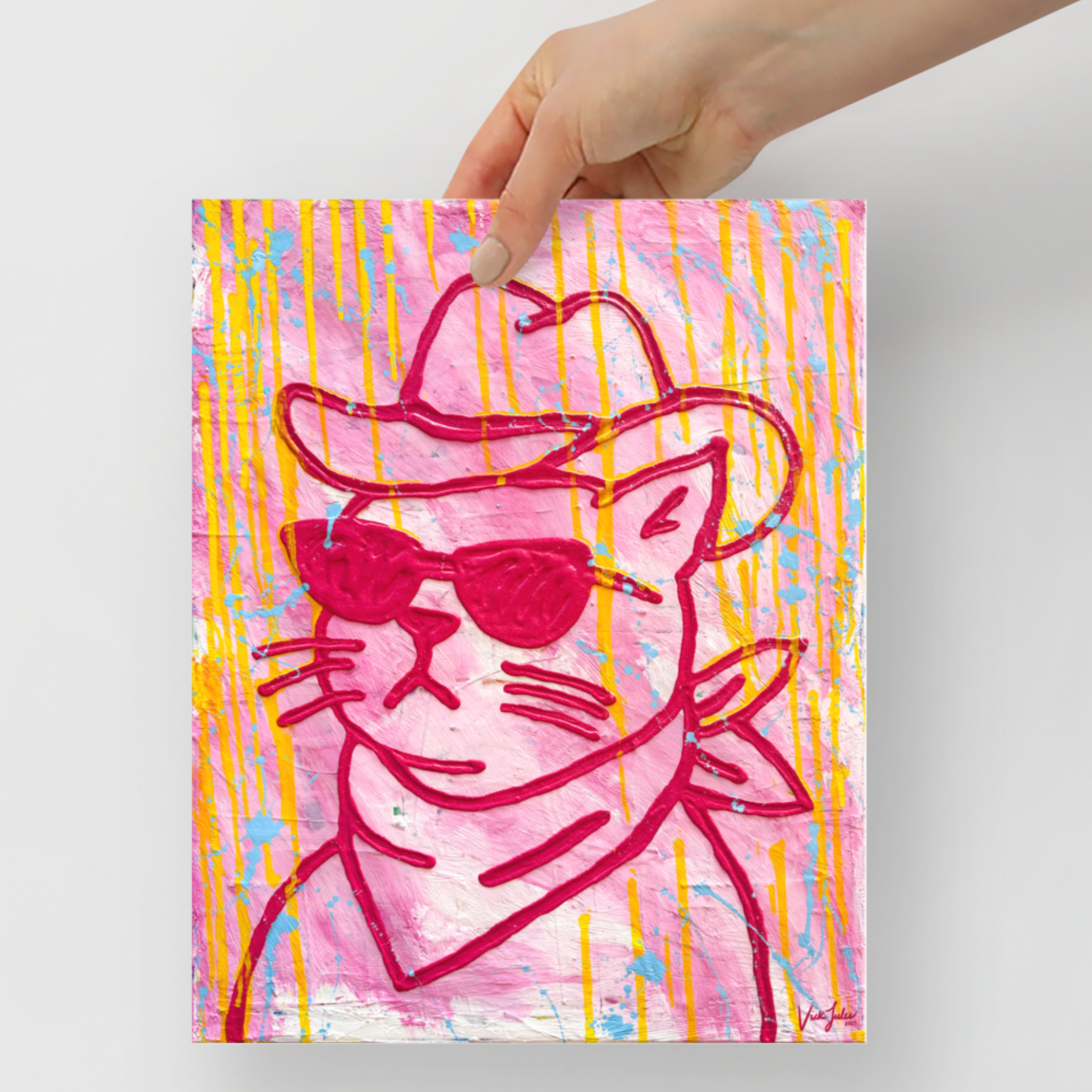 "Cowboy Kitty" Art Print 🐱