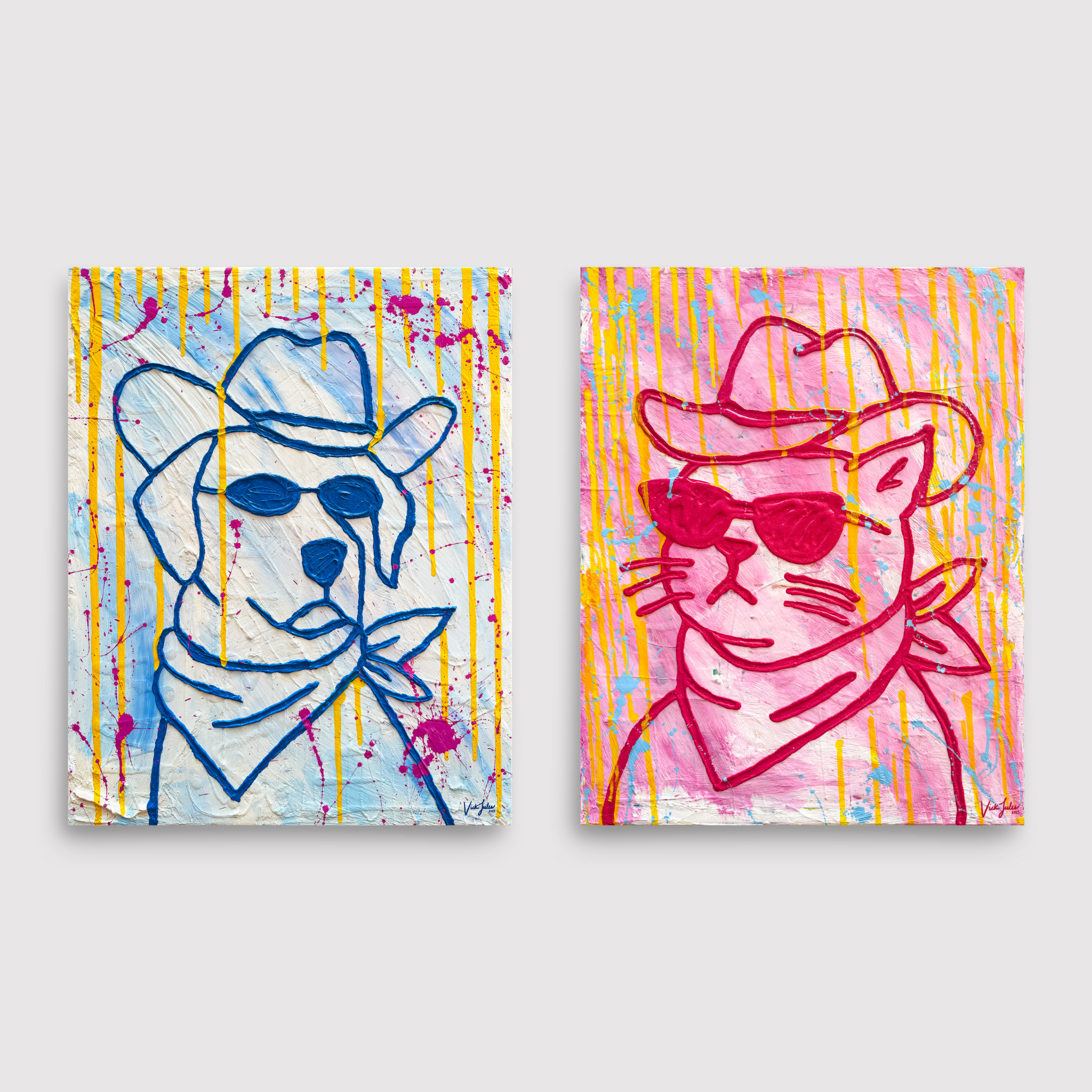 BOGO "Cowboy Doggo & Cowboy Kitty" Art Prints 🐶🐱